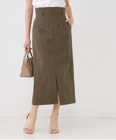 COUP DE CHANCE / クードシャンス スカート | 【手洗い可／日本製／ウエスト後ろゴム】ハイウエストIラインスカート