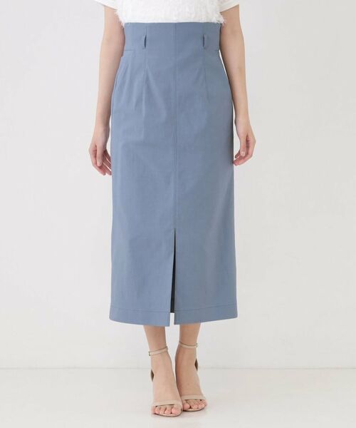 COUP DE CHANCE / クードシャンス スカート | 【手洗い可／日本製／ウエスト後ろゴム】ハイウエストIラインスカート | 詳細13