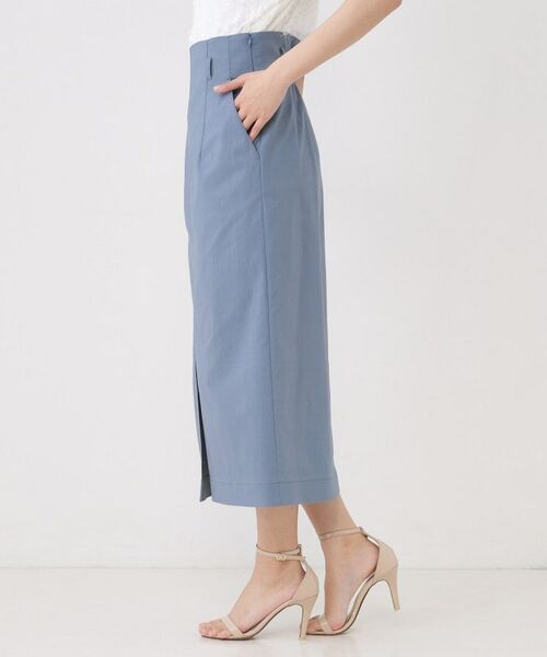 COUP DE CHANCE / クードシャンス スカート | 【手洗い可／日本製／ウエスト後ろゴム】ハイウエストIラインスカート | 詳細14