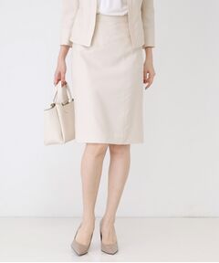 COUP DE CHANCE / クードシャンス ミニ・ひざ丈スカート | 【手洗い可／日本製／スーツ可】麻調合繊タイトスカート