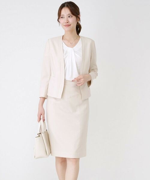 COUP DE CHANCE / クードシャンス ミニ・ひざ丈スカート | 【手洗い可／日本製／スーツ可】麻調合繊タイトスカート | 詳細17