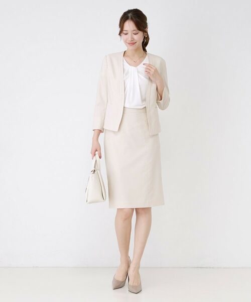 COUP DE CHANCE / クードシャンス ミニ・ひざ丈スカート | 【手洗い可／日本製／スーツ可】麻調合繊タイトスカート | 詳細19