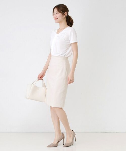 COUP DE CHANCE / クードシャンス ミニ・ひざ丈スカート | 【手洗い可／日本製／スーツ可】麻調合繊タイトスカート | 詳細20