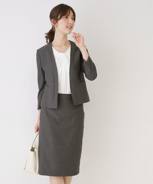 COUP DE CHANCE / クードシャンス ミニ・ひざ丈スカート | 【手洗い可／日本製／スーツ可】麻調合繊タイトスカート | 詳細5