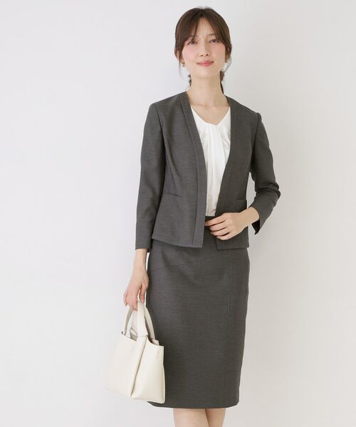 COUP DE CHANCE / クードシャンス ミニ・ひざ丈スカート | 【手洗い可／日本製／スーツ可】麻調合繊タイトスカート | 詳細6