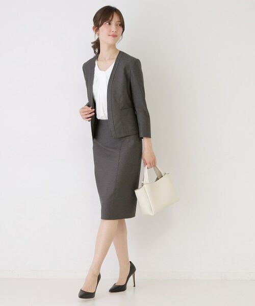 COUP DE CHANCE / クードシャンス ミニ・ひざ丈スカート | 【手洗い可／日本製／スーツ可】麻調合繊タイトスカート | 詳細7