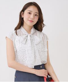 COUP DE CHANCE / クードシャンス シャツ・ブラウス | 【手洗い可】シアーボウタイブラウス