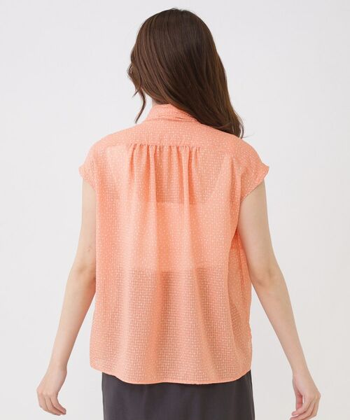 COUP DE CHANCE / クードシャンス シャツ・ブラウス | 【手洗い可】シアーボウタイブラウス | 詳細15