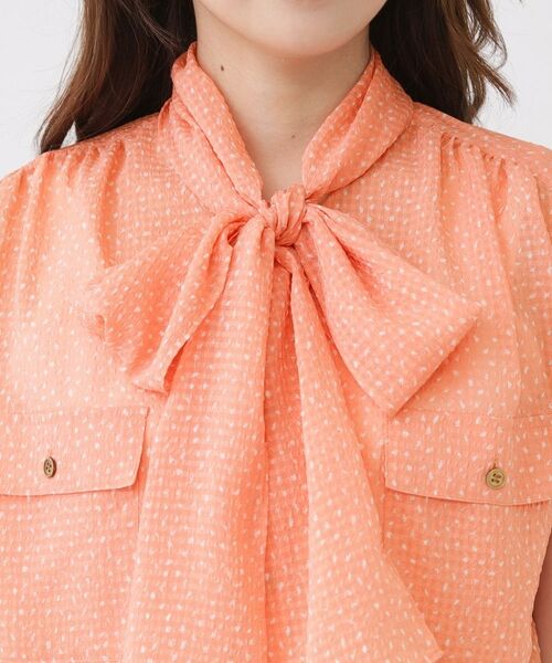 COUP DE CHANCE / クードシャンス シャツ・ブラウス | 【手洗い可】シアーボウタイブラウス | 詳細16