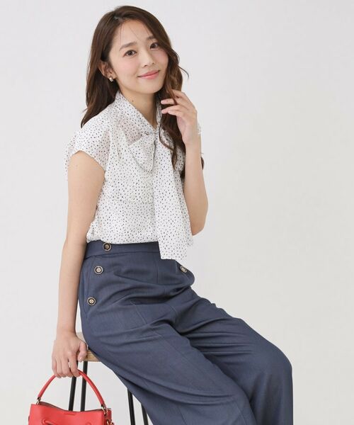 COUP DE CHANCE / クードシャンス シャツ・ブラウス | 【手洗い可】シアーボウタイブラウス | 詳細2