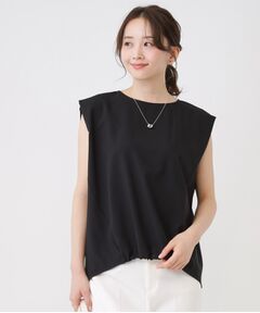 COUP DE CHANCE / クードシャンス カットソー | 【手洗い可／セットアップ可】フロント裾ギャザープルオーバー