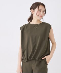 COUP DE CHANCE / クードシャンス カットソー | 【手洗い可／セットアップ可】フロント裾ギャザープルオーバー