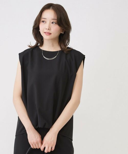 COUP DE CHANCE / クードシャンス カットソー | 【手洗い可／セットアップ可】フロント裾ギャザープルオーバー | 詳細11