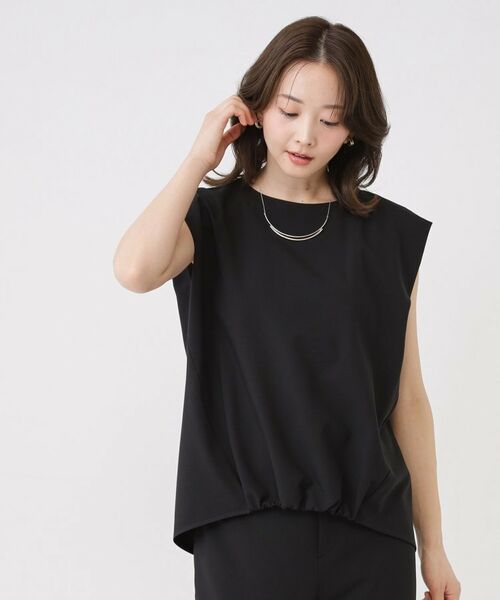 COUP DE CHANCE / クードシャンス カットソー | 【手洗い可／セットアップ可】フロント裾ギャザープルオーバー | 詳細12