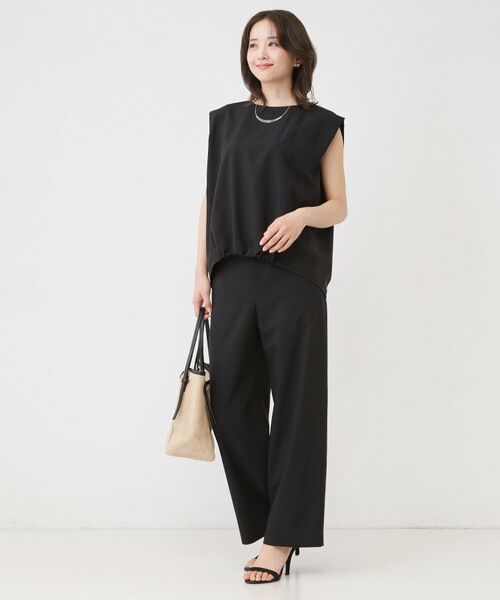 COUP DE CHANCE / クードシャンス カットソー | 【手洗い可／セットアップ可】フロント裾ギャザープルオーバー | 詳細14