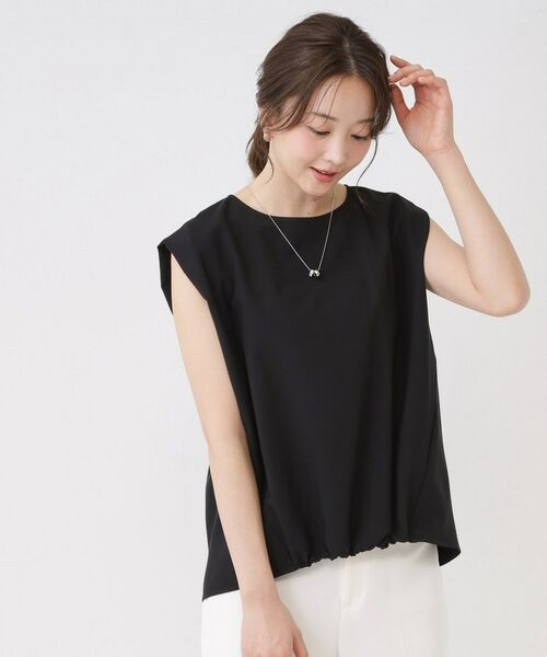 COUP DE CHANCE / クードシャンス カットソー | 【手洗い可／セットアップ可】フロント裾ギャザープルオーバー | 詳細15