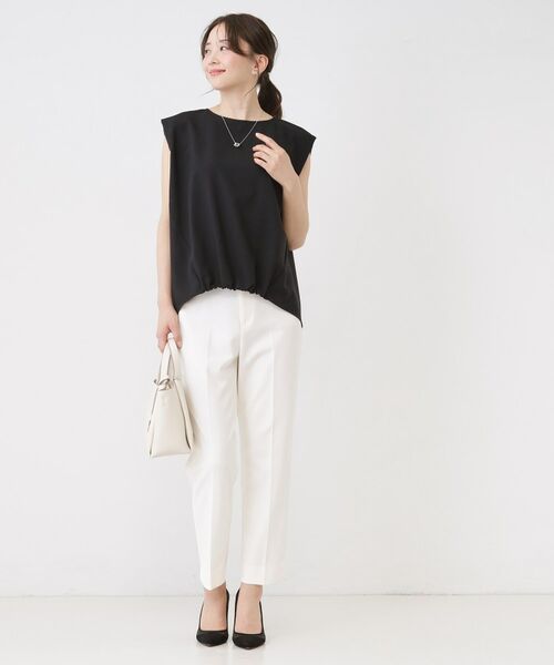 COUP DE CHANCE / クードシャンス カットソー | 【手洗い可／セットアップ可】フロント裾ギャザープルオーバー | 詳細16