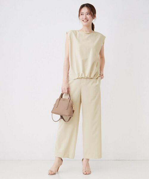 COUP DE CHANCE / クードシャンス カットソー | 【手洗い可／セットアップ可】フロント裾ギャザープルオーバー | 詳細3