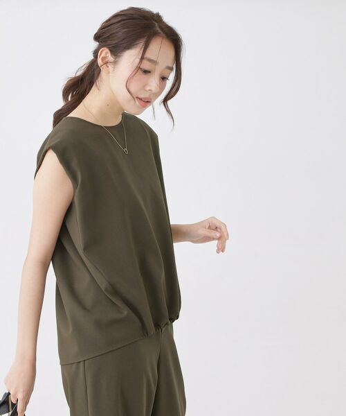 COUP DE CHANCE / クードシャンス カットソー | 【手洗い可／セットアップ可】フロント裾ギャザープルオーバー | 詳細6