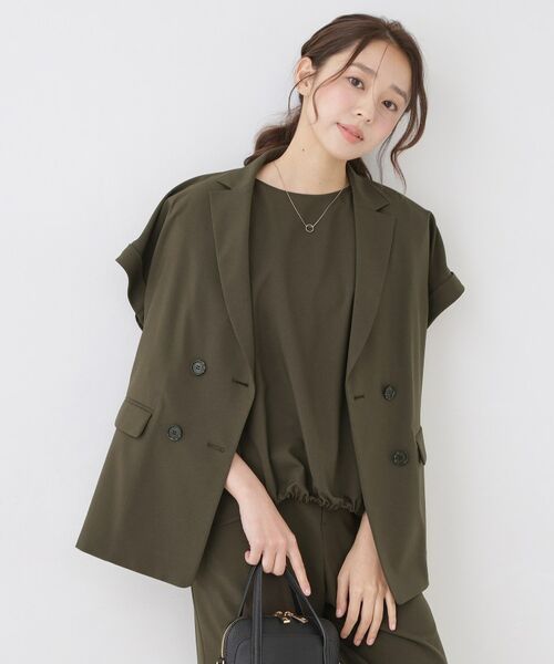 COUP DE CHANCE / クードシャンス カットソー | 【手洗い可／セットアップ可】フロント裾ギャザープルオーバー | 詳細8