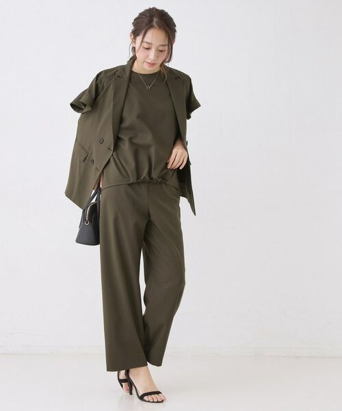 COUP DE CHANCE / クードシャンス カットソー | 【手洗い可／セットアップ可】フロント裾ギャザープルオーバー | 詳細9