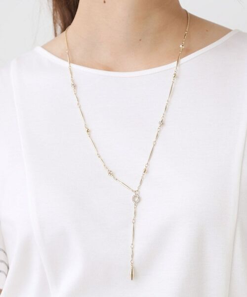 COUP DE CHANCE / クードシャンス ネックレス・ペンダント・チョーカー | パール調＆メタルY／日本製／長さ調整可能 | 詳細5