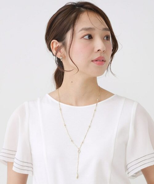 COUP DE CHANCE / クードシャンス ネックレス・ペンダント・チョーカー | パール調＆メタルY／日本製／長さ調整可能 | 詳細6