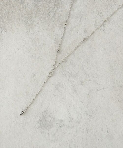 COUP DE CHANCE / クードシャンス ネックレス・ペンダント・チョーカー | パール調＆メタルY／日本製／長さ調整可能（シルバー(306)）