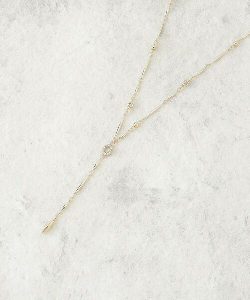 COUP DE CHANCE / クードシャンス ネックレス・ペンダント・チョーカー | パール調＆メタルY／日本製／長さ調整可能（ゴールド(307)）