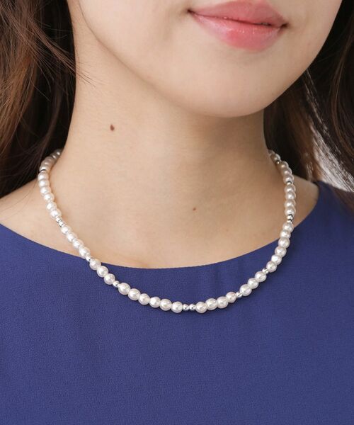 COUP DE CHANCE / クードシャンス ネックレス・ペンダント・チョーカー | ニュアンスフェイクパールレイヤード／2連ネックレス／取り外し可能 | 詳細6