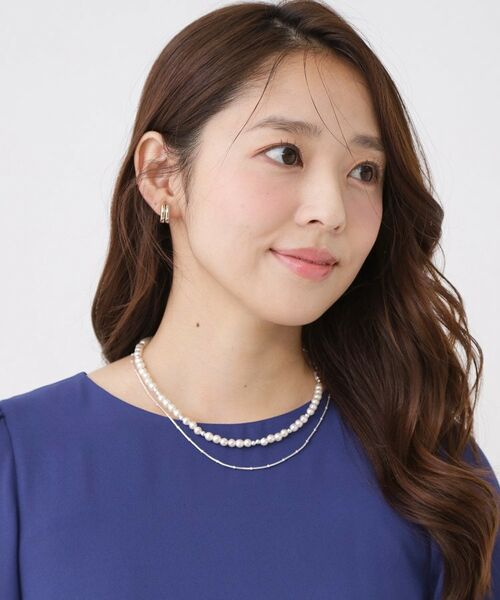 COUP DE CHANCE / クードシャンス ネックレス・ペンダント・チョーカー | ニュアンスフェイクパールレイヤード／2連ネックレス／取り外し可能 | 詳細7