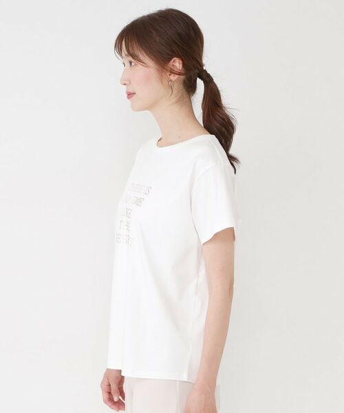 COUP DE CHANCE / クードシャンス Tシャツ | 【手洗い可／接触冷感/抗菌防臭/消臭/UVカット】半袖ロゴTシャツ | 詳細10