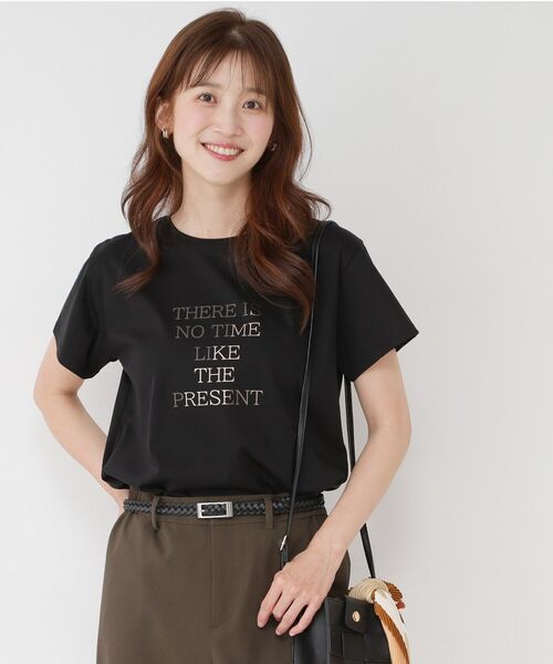 COUP DE CHANCE / クードシャンス Tシャツ | 【手洗い可／接触冷感/抗菌防臭/消臭/UVカット】半袖ロゴTシャツ | 詳細6