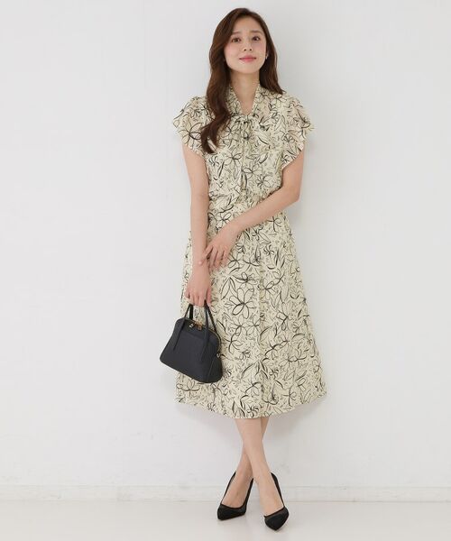 COUP DE CHANCE / クードシャンス スカート | 【手洗可/日本製】ブリント柄フレアスカート | 詳細5