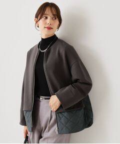 COUP DE CHANCE / クードシャンス テーラードジャケット | 異素材コンビのブルゾン