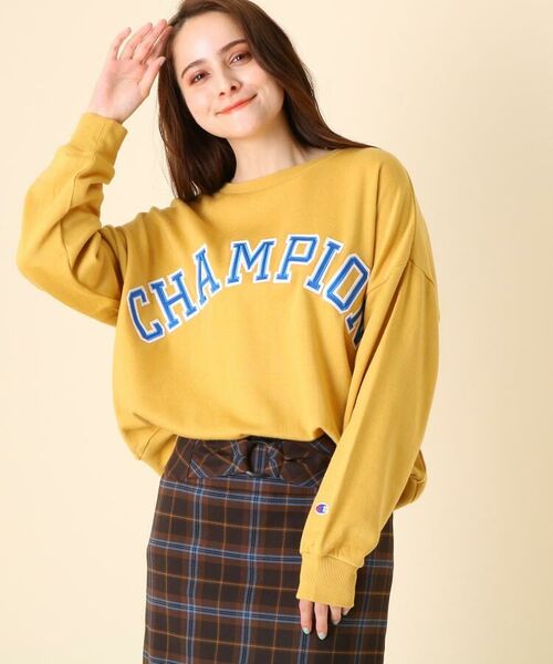 Web限定販売 Champion チャンピオン 裏微起毛ロゴトレーナー スウェット Couture Brooch クチュールブローチ ファッション通販 タカシマヤファッションスクエア