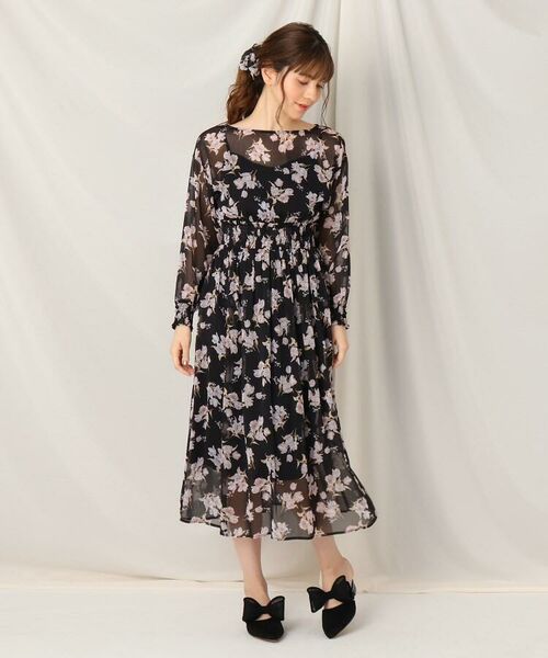 セール シアーチューリップ柄前後2wayワンピース ミニ丈 ひざ丈ワンピース Couture Brooch クチュールブローチ ファッション通販 タカシマヤファッションスクエア