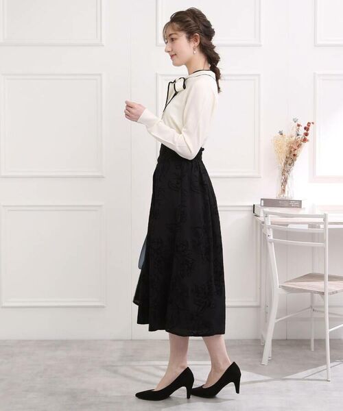 Couture Brooch / クチュールブローチ スカート | 【WEB限定】フロッキーフラワープリントスカート | 詳細7