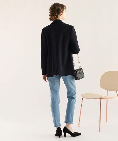 Couture Brooch / クチュールブローチ テーラードジャケット | 【フェイクパールボタンが華やかさを添える。】ダブルブレストジャケット | 詳細19