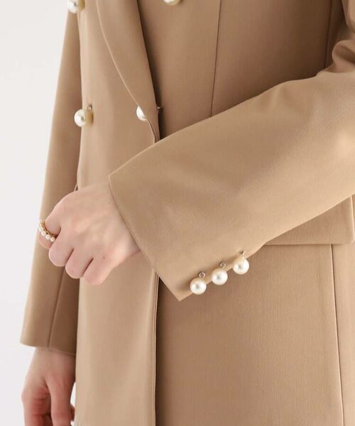 Couture Brooch / クチュールブローチ テーラードジャケット | 【フェイクパールボタンが華やかさを添える。】ダブルブレストジャケット | 詳細30
