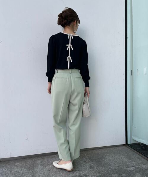 Couture Brooch / クチュールブローチ ニット・セーター | 【後ろ姿も可愛く】配色バックリボン | 詳細18