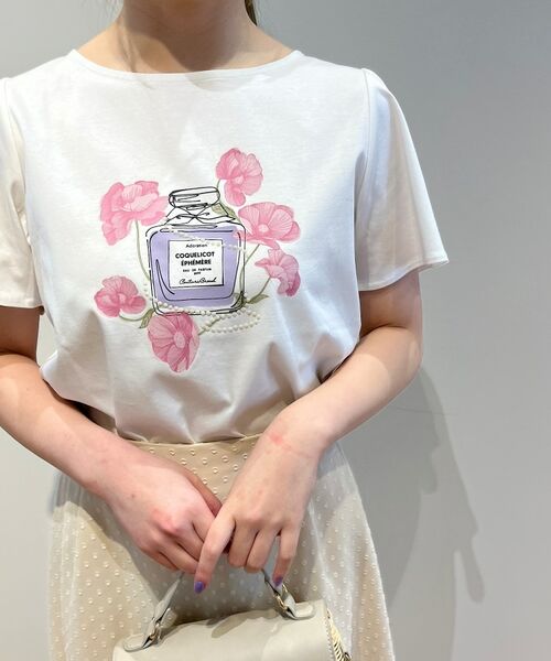 Couture Brooch / クチュールブローチ Tシャツ | 【なめらかコットン100％】香水瓶プリントTシャツ | 詳細9