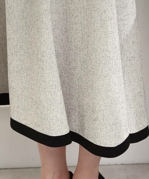 Couture Brooch / クチュールブローチ スカート | 【きちんと見え、着映えスカート】サマーツィードフレアスカート | 詳細26