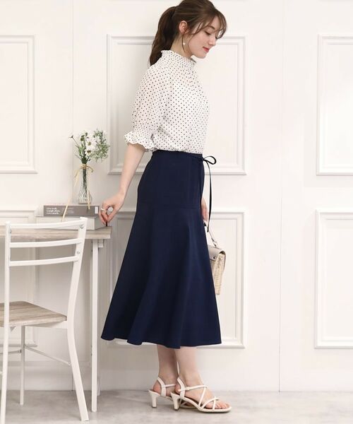 Couture Brooch / クチュールブローチ スカート | 麻調合繊フレアスカート | 詳細11