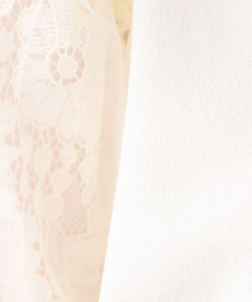 Couture Brooch / クチュールブローチ ニット・セーター | 【ふんわりシアーなパフ袖で華奢見え。】オーガンレース袖ニット | 詳細29