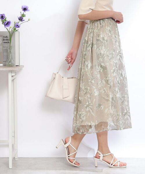 Couture Brooch / クチュールブローチ スカート | INCEDE メッシュレース花柄プリントスカート | 詳細17