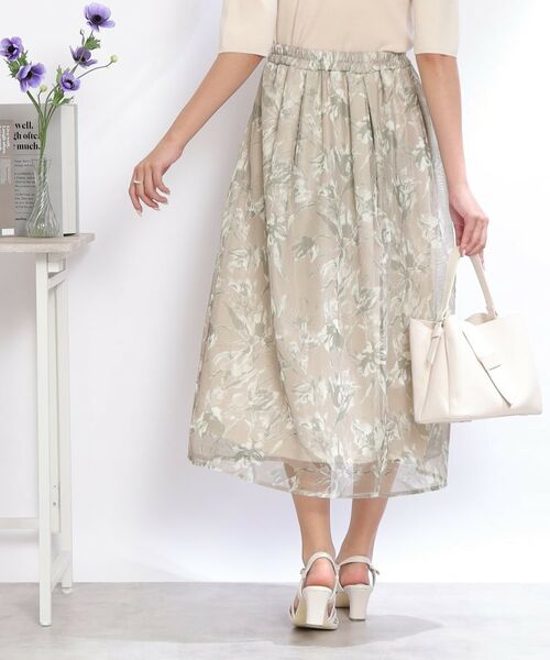 Couture Brooch / クチュールブローチ スカート | INCEDE メッシュレース花柄プリントスカート | 詳細18
