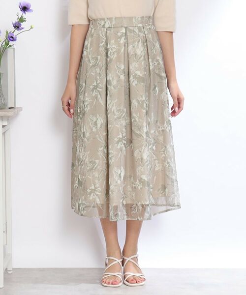 Couture Brooch / クチュールブローチ スカート | INCEDE メッシュレース花柄プリントスカート | 詳細26
