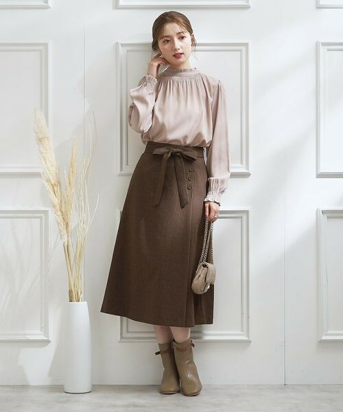 Couture Brooch / クチュールブローチ スカート | 【大人レディな着こなしに】ボタンデザインスカート | 詳細10