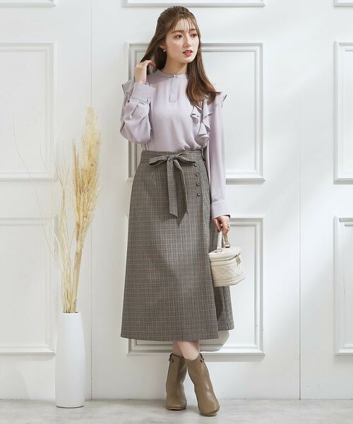 Couture Brooch / クチュールブローチ スカート | 【大人レディな着こなしに】ボタンデザインスカート | 詳細21